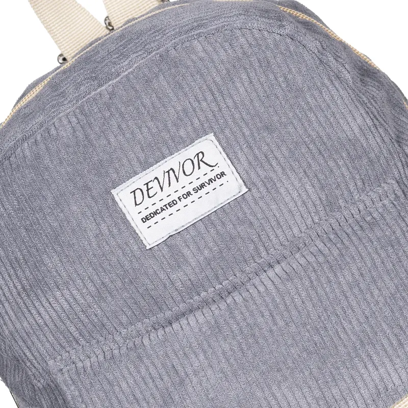 DEVIVOR Tas Ransel Mini Corduroy Wanita Backpack Model Terbaru Bahan Berkualitas Desain Menarik Cocok Untuk Berbagai Kegiatan 4