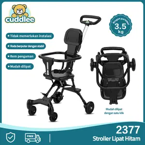 Cuddlee Stroller Baby Lipat Traveling 2377 - Kereta Dorong Bayi 2 Arah Cabin Size