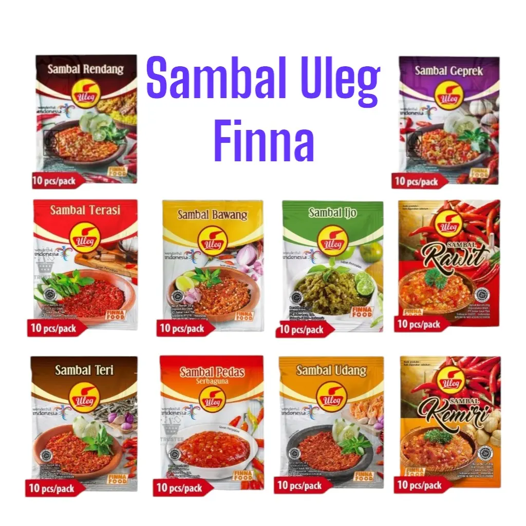 Sambal Uleg Finna Sachet 18 Gram All Varian Masakan Bawang Udang