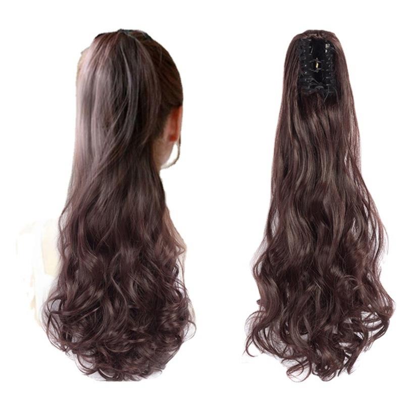 Product Introduction of Tóc Giả Dạng Kẹp Vô Hình Xoăn, Tóc Nữ Tự Nhiên, Tóc Nối Đuôi Ngựa Gợn Sóng Tổng Hợp 3