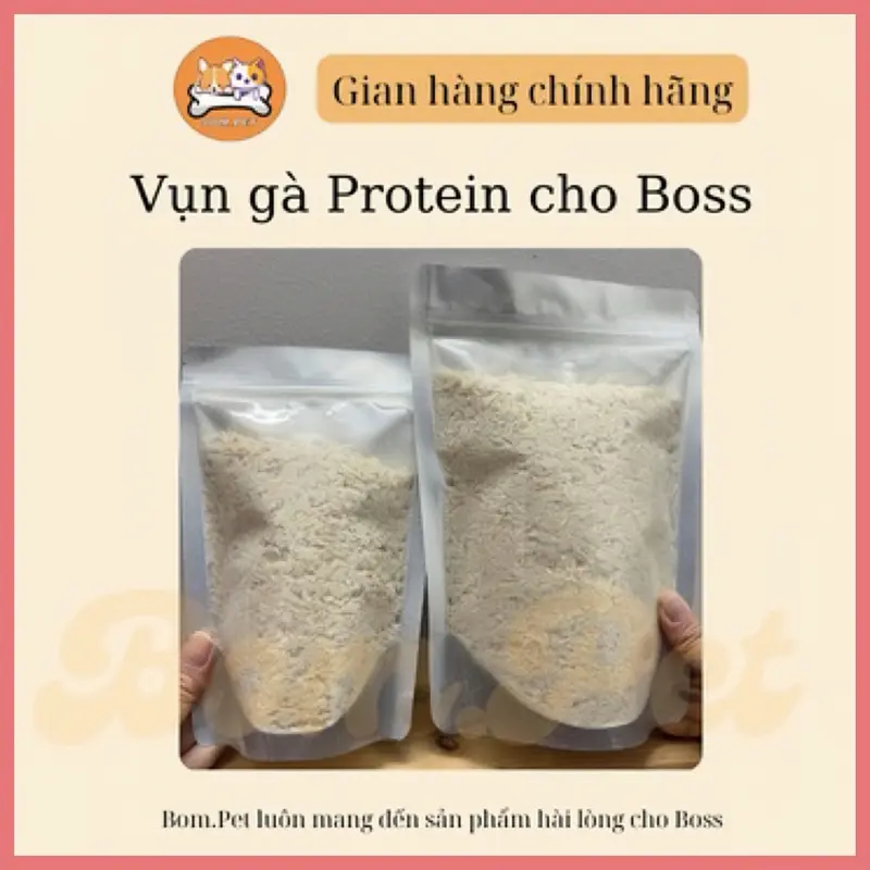 Vụn gà sấy khô cho chó mèo-KHÔNG ĐỘN HÚT ẨM 0