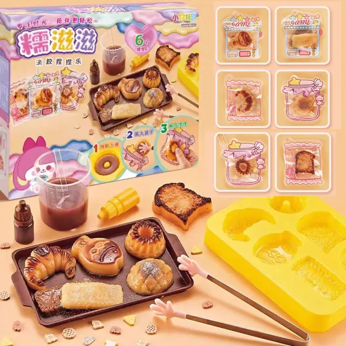 Murah DIY handmade food play squishy mainan edukasi anak membuat makanan minuman snack dessert (TIDAK DAPAT DIMAKAN) mainan masak masakan anak Non COD 0