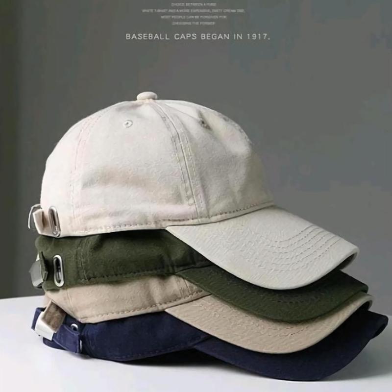 Topi Baseball Polos Pria Wanita Bahan Raffel Penyetel Cakop Besi ...