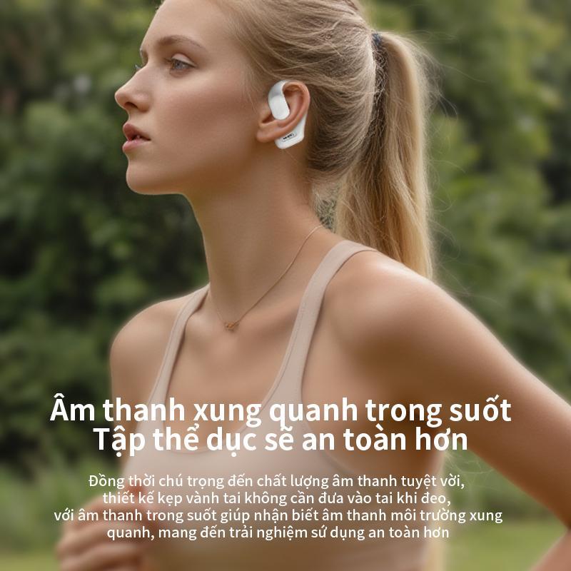 Tai nghe Bluetooth không dây Sangean SE01, Thích hợp cho các môn thể thao ngoài trời, Chống mồ hôi và chống mưa, Không đau khi đeo trong thời gian dài, Chip 5.3, Chất lượng âm thanh HiFi, Thời lượng pin 48 giờ, Giao hàng trong nước 6