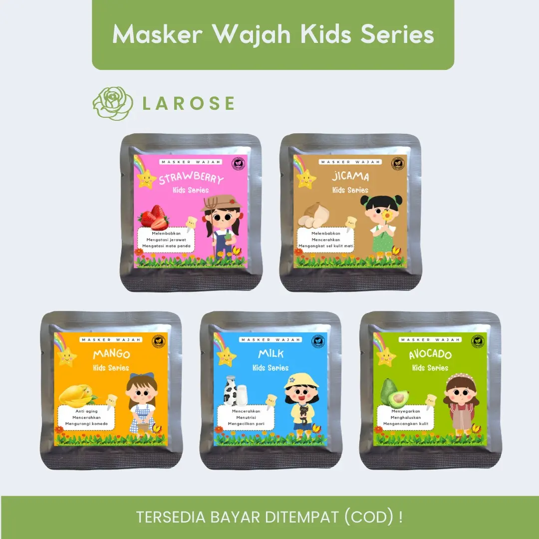 (10gr - 2x pakai) Masker Organik - Masker Wajah Bubuk Anak dan Dewasa BPOM