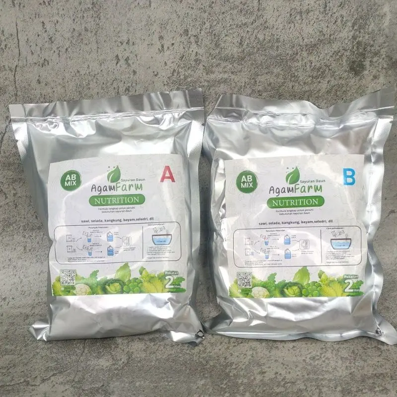 Nutrisi hidroponik Abmix sayuran daun 2L pupuk tanaman