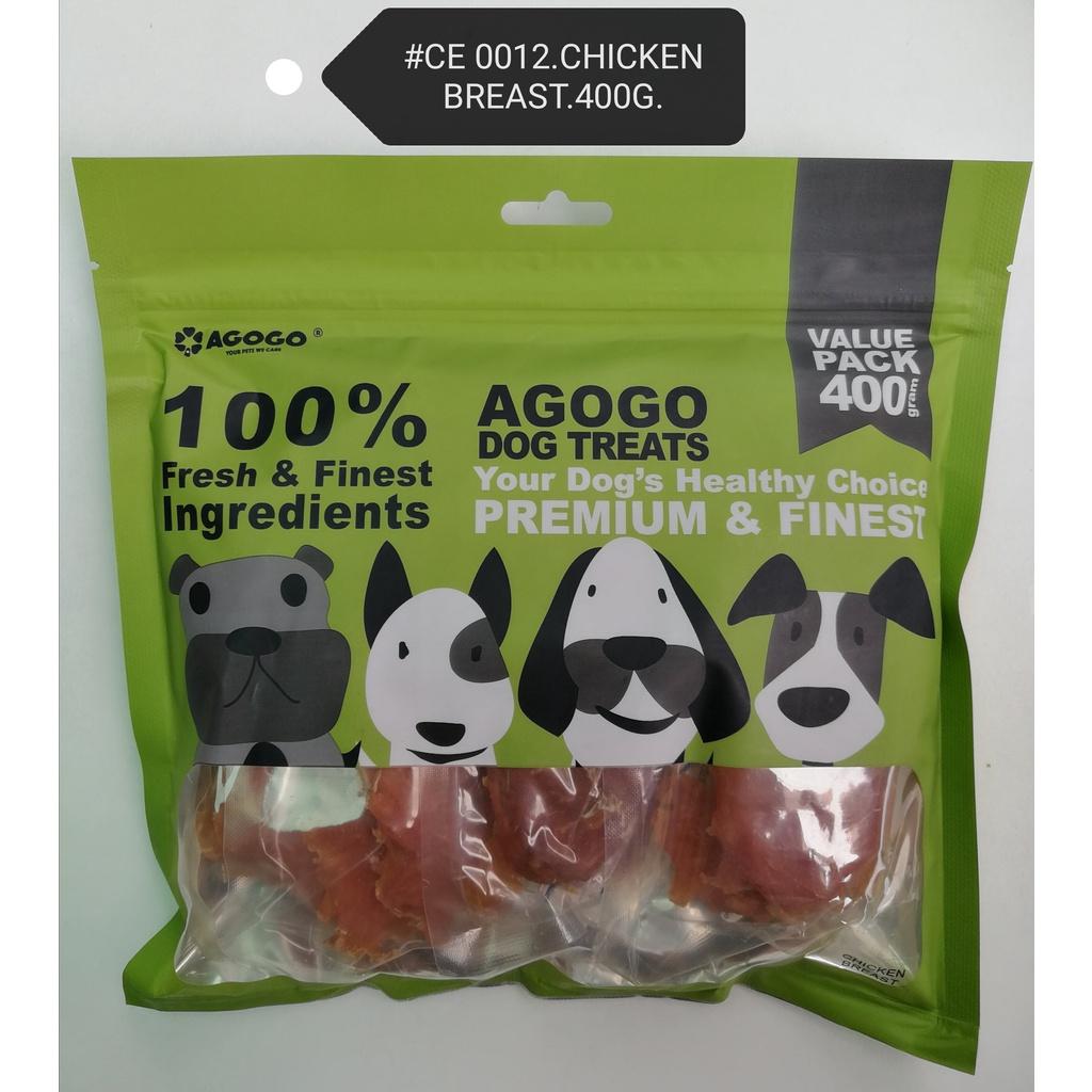 Agogo Dog Treats Chicken Breast 400gram Snack Food Feed [Treat] Makanan Anjing