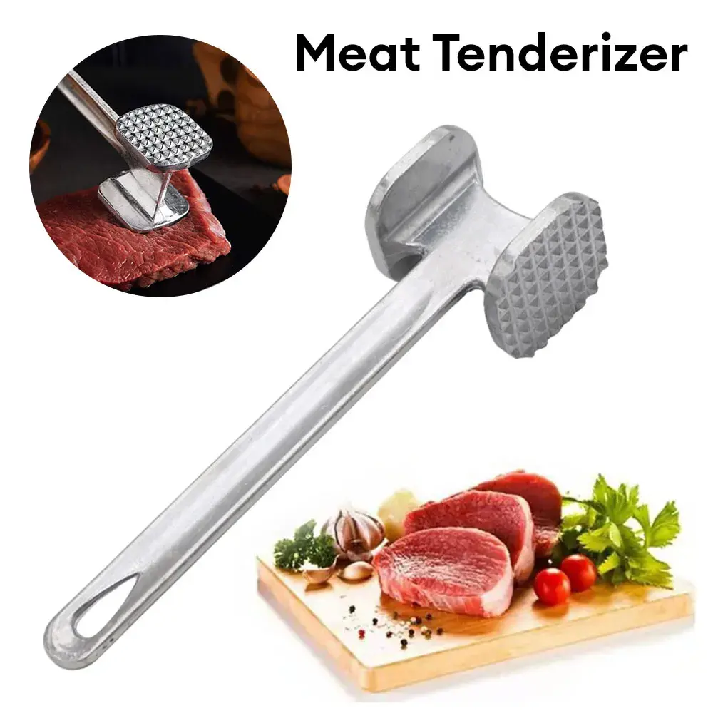 Palu Penghalus Daging 2in1 – Steak Tenderizer Anti Pegal, Kepala Ganda, Awet & Ringan