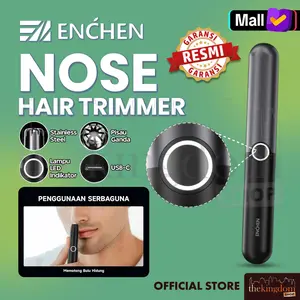 Enchen Mocha N Plus Nose Hair Trimmer & Alis Elektrik Pria Rechargeable Type-C Pembersih Bulu Hidung Home Travel 2in1