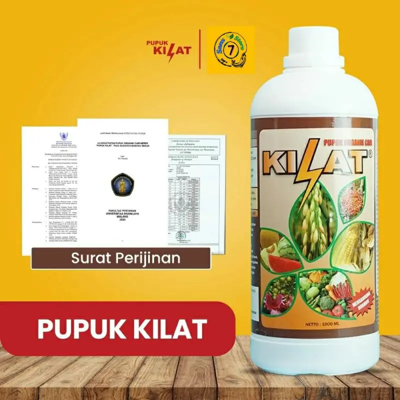 Pupuk Pelebat Buah Organik Cair KILAT mengandung hormon . isi 1 liter 3