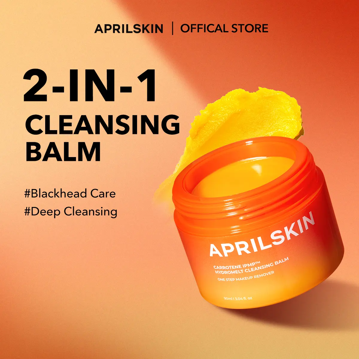 APRILSKIN Carrotene IPMP Hydromelt Cleansing Balm Makeup Makeup Remover Acne Gentle