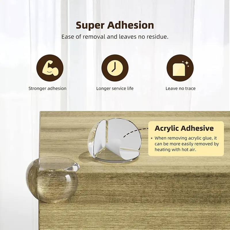 Bộ 4 miếng bảo vệ silicon, đệm an toàn góc và cạnh đồ Nội Thất được nâng cấp, chống va đập cho em bé, thích hợp cho các góc và cạnh Ghế sắc, bao gồm đệm ghế 2