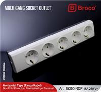 Gambar Broco Stop Kontak 5 Lubang 15350-55NCP  (Non Child Protection) dari Broco Official Kota Administrasi Jakarta Barat 1 Tokopedia