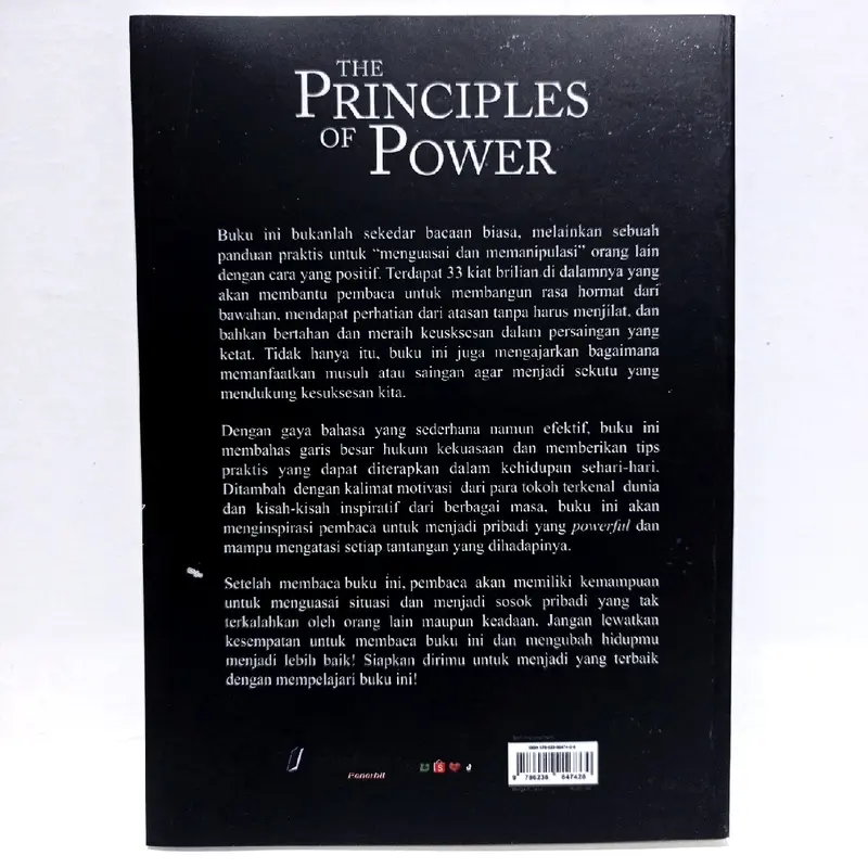 Buku Motivasi The Principles Of Power : Dio Yulianto Psychology Remaja 1