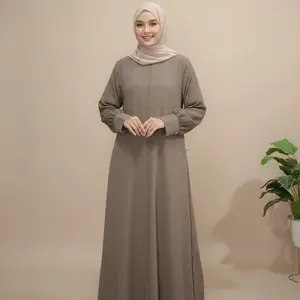 DS - Gamis Abaya Aluna Maxy Sabrina Anti UV Premium Dengan Aksen Manik Manik Cantik Di Tangan Busui Frendly