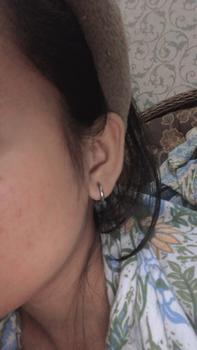 Product Review of Anting Bulat Hoop Titanium Pria dan Wanita 1pasang Gold Hitam Earrings from D**🐰 1
