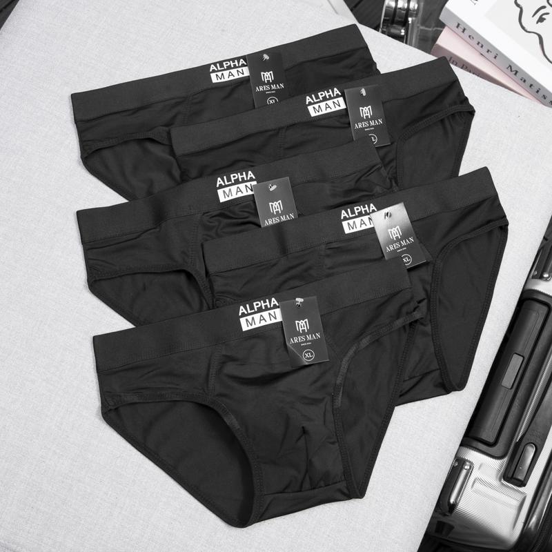 Combo quần lót nam, quần sịp nam tam giác kháng khuẩn chất thun lạnh thấm hút mồ hôi phong cách nam tính - ALPHA MAN