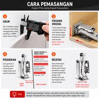 Gambar Engsel Kodok 4 Inci Anti Karat | Engsel Lemari Pegas Kuat Tanpa Bobok - Engsel hidrolik luba dari king rabbit official Kota Tangerang 4 Tokopedia