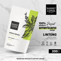 Gambar Sunset Lotus Perfect Americano Series - Specialty Arabika Lintong - 200g / Light, Biji Kopi dari Sunset Lotus Coffee Co. Kota Medan 1 Tokopedia