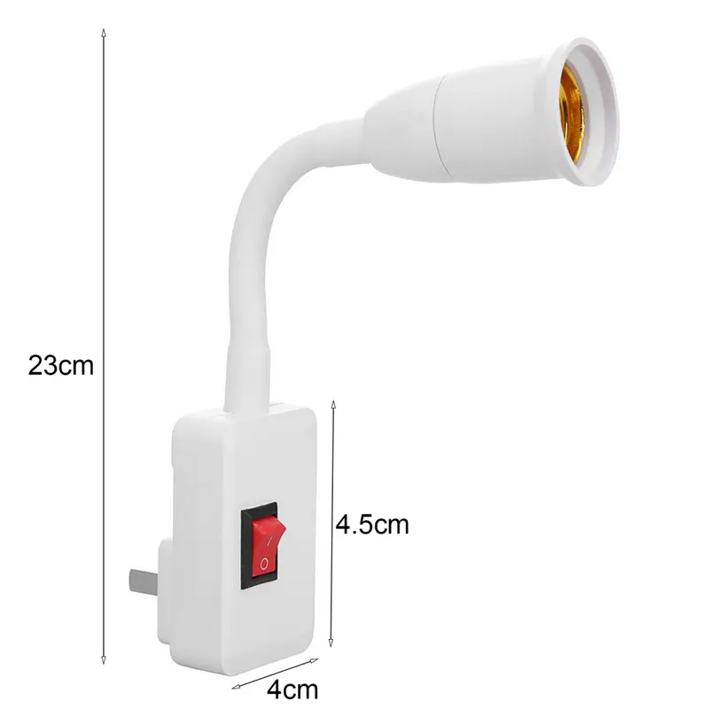 Đui Đèn, [Ze], Ổ Cắm Bóng Đèn Thực Dụng Ổ Cắm Bóng LED Tiết Kiệm Năng Lượng, Giá Đỡ Mở Rộng Linh Hoạt Xoay Có Thể Điều Chỉnh Đế Đèn, An Toàn Và Chắc Chắn, Thích Hợp Sử Dụng Tại Nhà, Đèn LED 6