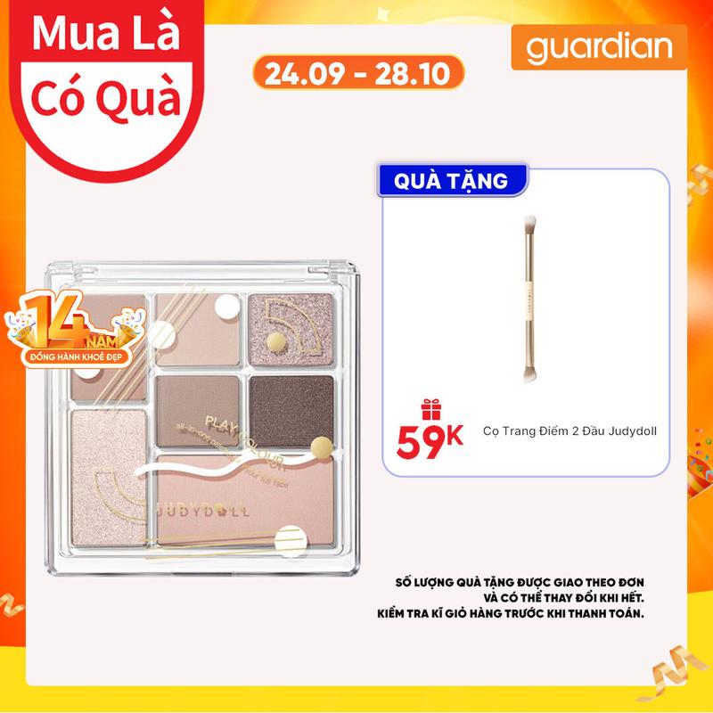 Phấn Mắt Bắt Sáng và Tạo Khối Tự Nhiên, Lâu Trôi Chống Nước Judydoll Play Colors Eyeshadow Palette 8.5g