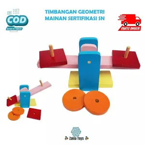 Mainan edukasi anak - mainan timbangan geometri - mainan edukasi anak 2 tahun - mainan edukasi anak 3 tahun - mainan kayu