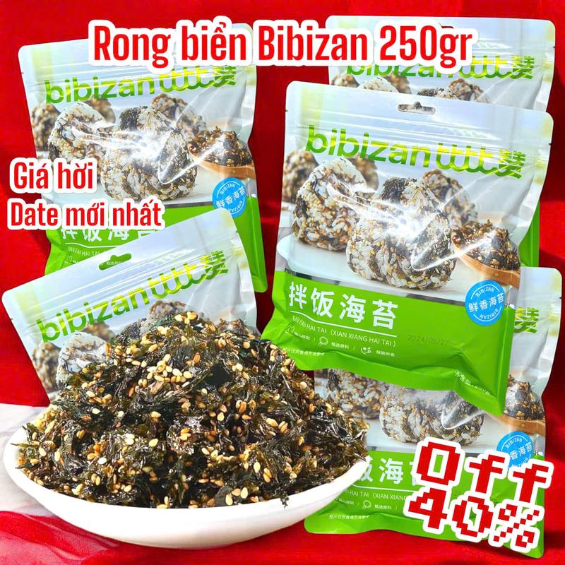 Set Rong Biển Chính Hãng Bibizan Siêu Ngon Gói To 250gr Rắc Cơm Cuộn Cơm Ăn Vặt