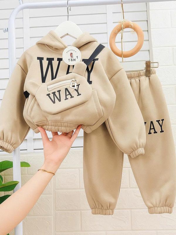  bộ nỉ in chữ WAY TẶNG KÈM TÚI ĐEO CHÉO cho bé trai  gái  chất liệu nỉ bông cao cấp  từ 8>25kg 