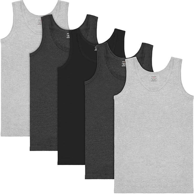 Product Introduction of Hemat 3 PCS Singlet Pria Pakaian Dalam Pria Dewasa Katun Atasan Kaos Hitam - Nyaman, Putih, 2