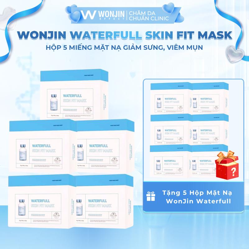   Mây Ăn Ảnh   TẶNG 6 HỘP WONJIN SKIN FIT  COMBO 5 HỘP 5 miếng Mặt Nạ DR WonJin Waterful Skin Fit Mask 30g x 5  KOL  