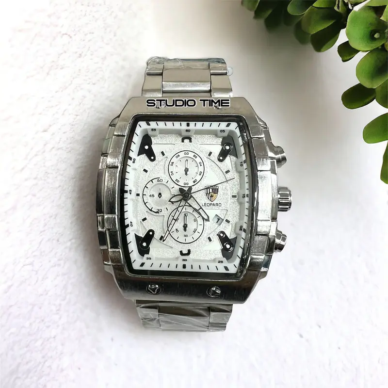 (LEOPARD A21) Jam Tangan LEOPARD Original Chrono  Sport Stanless Stell Water Resist A21 5