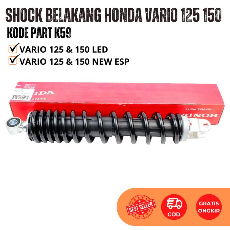 Shockbreaker Honda Vario 125 150 LED FI/CBS/OLD - Shock Belakang Vario 125 & 150 LED Kode K59 2