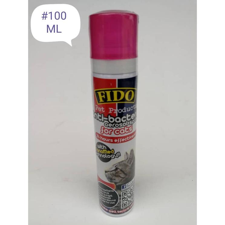 Fido Cat Anti Bacterial Aerosol Spray 100ml Kucing