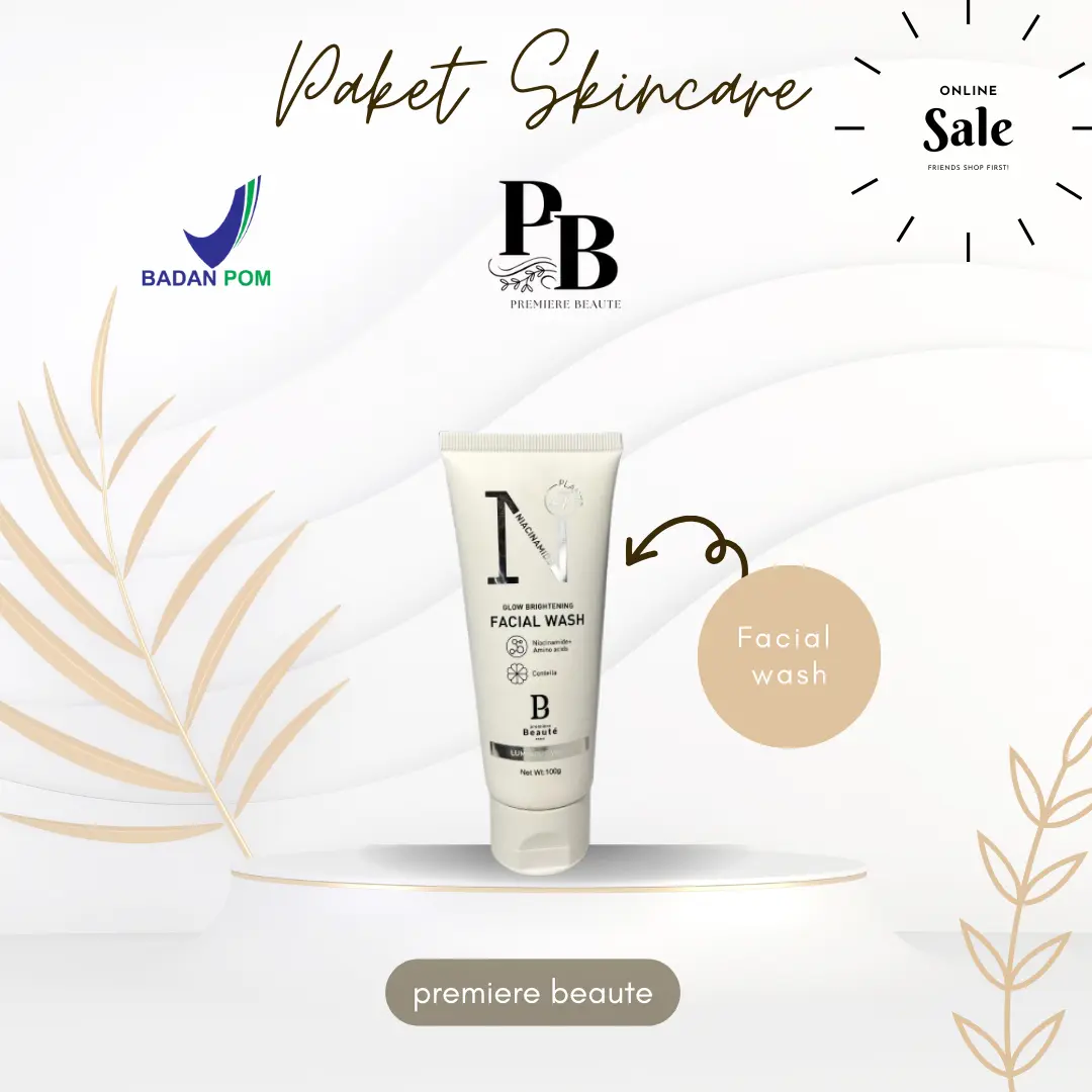 [FACIAL WASH] Premiere Beayte Brightening Niacinamide Facial Wash Wajah / Sensitive Skin&DRY Cleansing