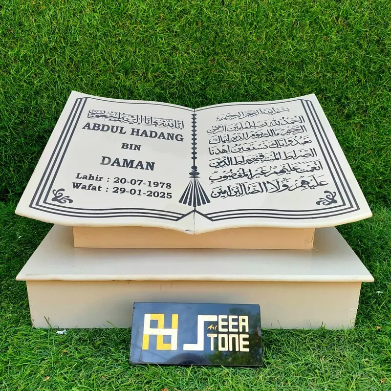 SEEA-BATU NISAN MAKAM BUKU 30*40 FULL GRANIT TILE + PACKING KAYU 2
