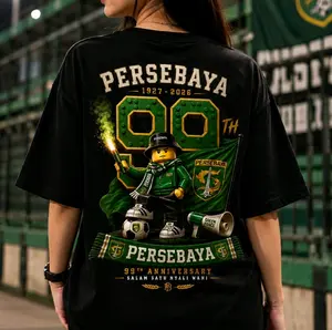 (COD)T-Shirt Aniversary 99th Persebaya Bahan Cotton Combed 24s Adem NyamanSablon DTF Premium Cocok untuk PenggemarPersebaya For adults & KIDS