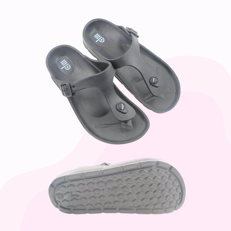 Unisex Slippers In Black Colour / Indoor and Outdoor Slipper (2127M) 2