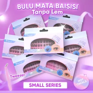[TANPA LEM] BAISISI K Bulu Mata Palsu Individual Lashes SMALL Z SERIES ALL + TWEEZER | eyelash extension | Douyin Lashes | Eye Make Up KOL