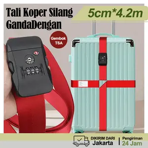 Sabuk bagasi perjalanan/sabuk koper silang/aksesori kunci kata sandi sabuk pengepakan bagasi