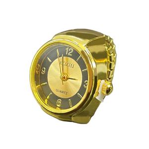 Jam Tangan Cincin Jari Bulat Boleh Laras, Reka Bentuk Kreatif, Untuk Wanita dan Lelaki, Bahan Elastik, Jam Tangan Kuarza jam  couple  set Watches