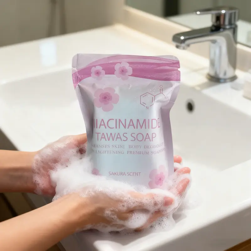 Buy 1 Take 2 Nicotinamide Tawas Soap 100g & Minis Sakura Scent Cleanses Skin Body Deodorant Lightening Premium Soap Bar 8