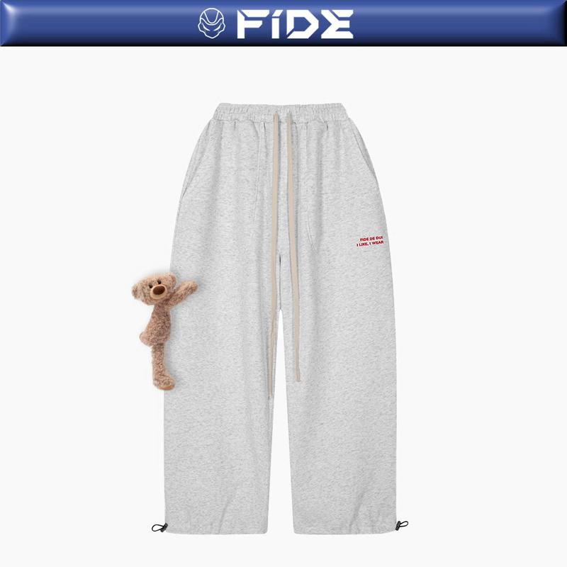  Quần dài TEDDY FIDÉ PC cotton form rộng unisex nam nữ - QD01  Kèm gấu  