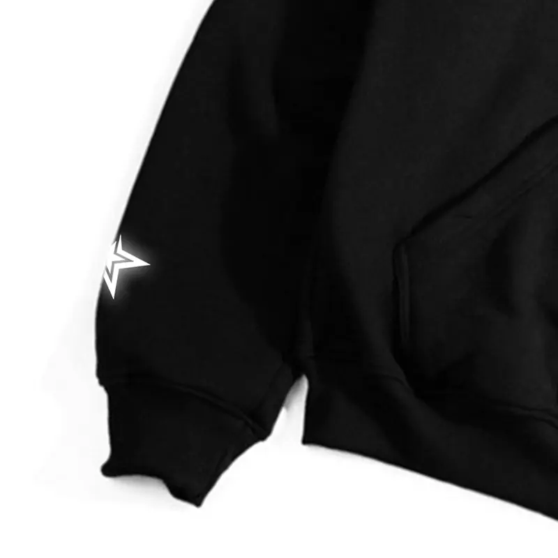 Gadabang Sweater Hoodie Boxy Starboy Menyala Future Disaster Sablon Reflektif Oversize Fleece 280 4
