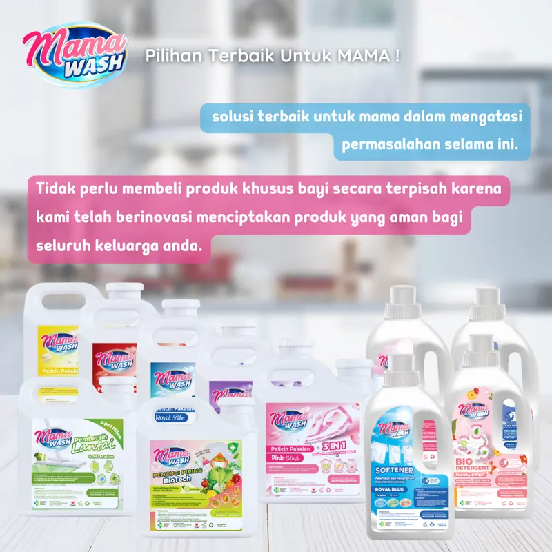 MamaWash Deterjen Cair Bayi & Dewasa 5 Liter - Detergent Laundry Liquid Sabun Cuci Baju Bayi Dewasa Eco Friendly 5000 ml 4