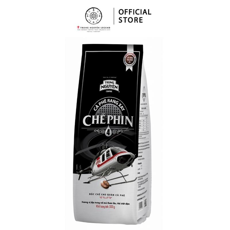  Trung Nguyên Legend Coffee Cà phê rang xay Chế phin 4 - Bịch 500gr Cafe robust cà phê xay cafeđen khôngđá cafe  trung  nguyên  pha  phin 