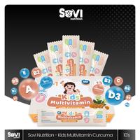 Gambar Sovi Nutrition Kids 14 Multivitamin & Curcuma 10 Sachet - Suplemen Lengkap untuk Anak, Dengan Vitamin D3 400 IU & Curcuma, Tanpa Gula, BPOM Terdaftar - Bayi dari Nutrikid Organik Kota Administrasi Jakarta Utara 1 Tokopedia