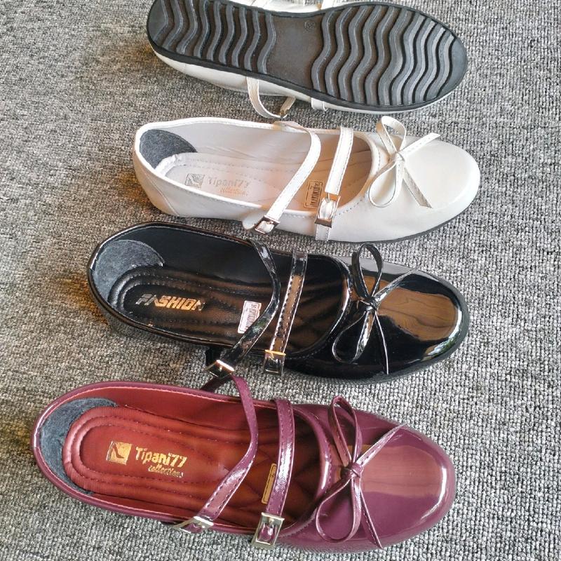 Sepatu Flatshoes wanita premium sol karet silva gesper dobble Kerja wanita 1