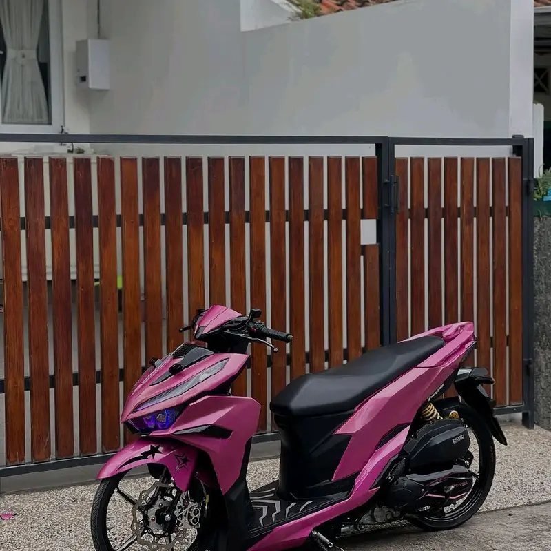 Stiker Skotlet Metalik Candy Premium Rose Pink untuk Variasi Motor Motorcycle 7