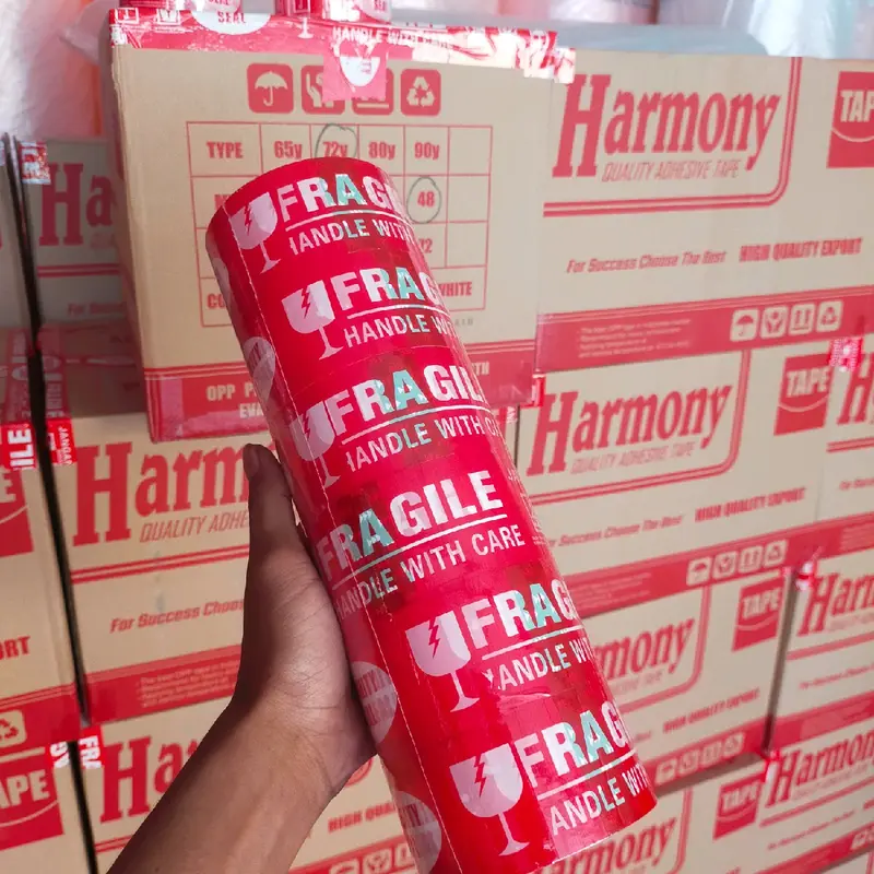 Lakban Fragile Satu Slop 6 pcs Ukuran 48*72 yard 0