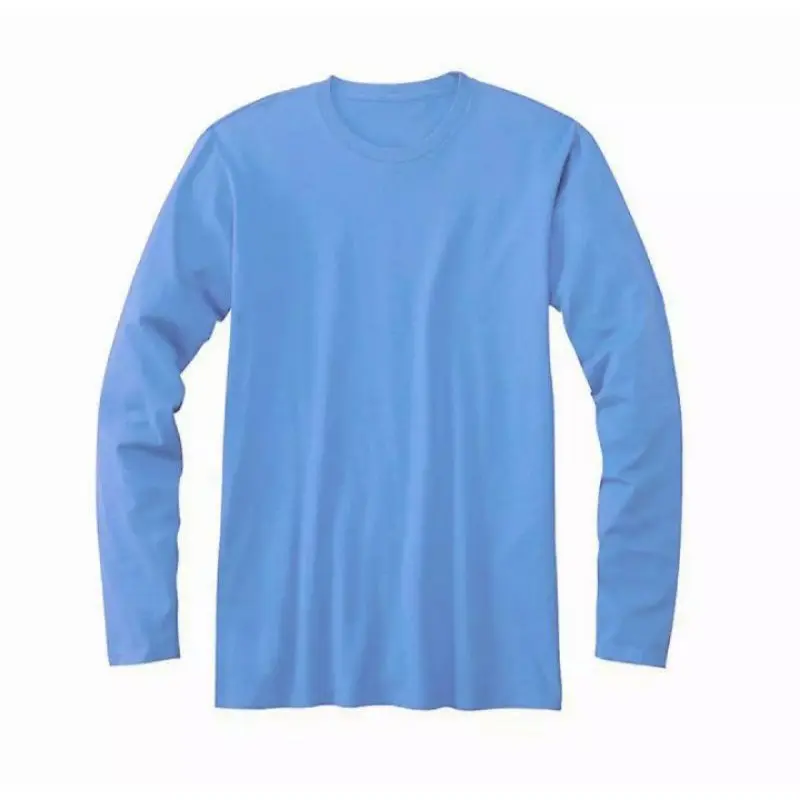 Kaos Polos Lengan Panjang 24s - Biru Muda